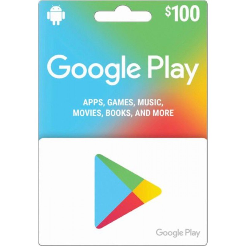 $100 Google Play Gift e-Gift Card